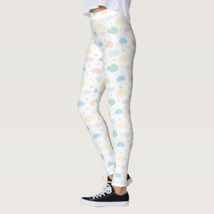 Leggings Étoiles et nuages Pastel