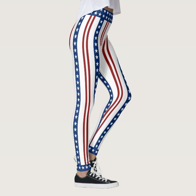 Leggings Étoiles et rayures patriotiques (Droite)
