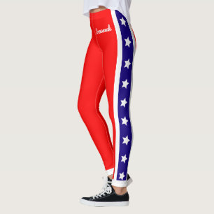 Leggings Étoiles et tripes américaines du Patriot