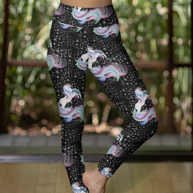 Leggings Étoiles magiques en argent Unicorne (Créateur téléchargé)