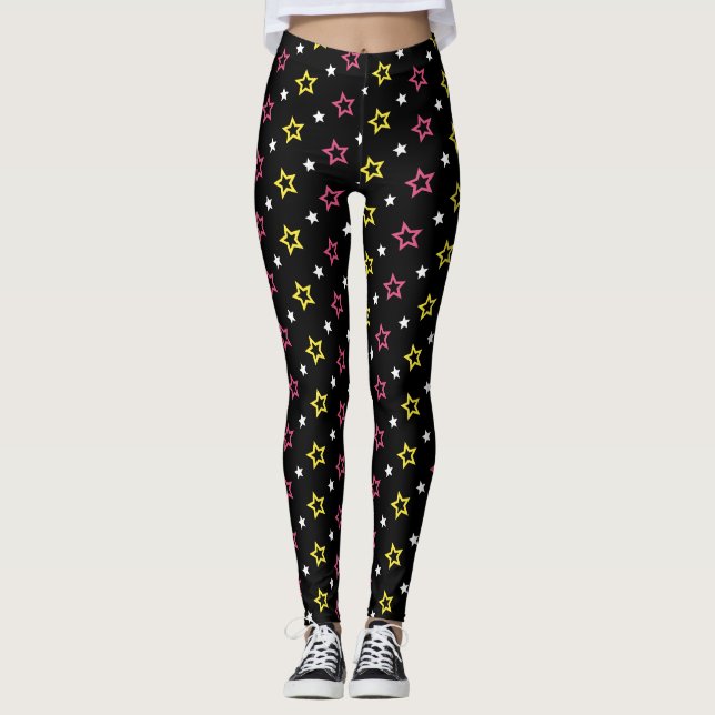 Leggings Étoiles Motif (Devant)