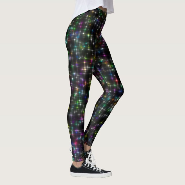 Leggings Étonnantes étoiles multicolores (Droite)
