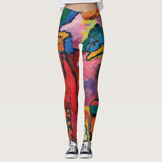 Leggings Étude pour l'improvisation V par Wassily Kandinsky (Devant)