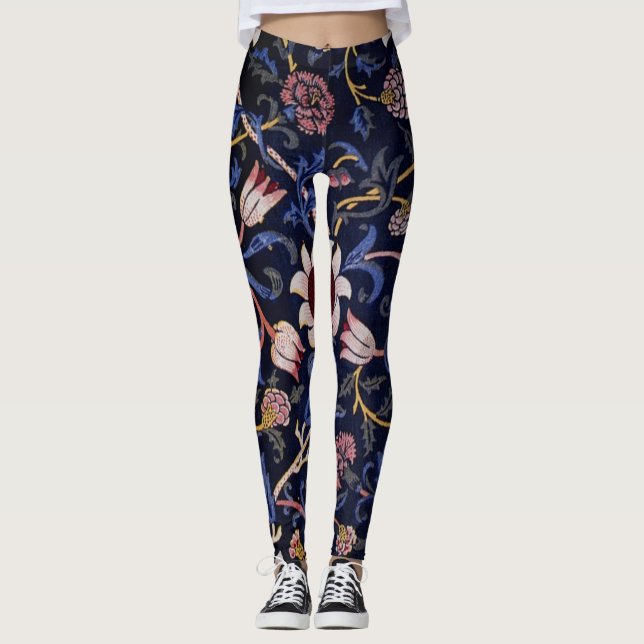 Leggings Evenlode, célèbre motif de William Morris, (Devant)