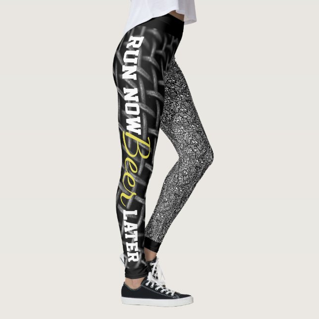 Leggings Exécuter Bière maintenant plus tard (Droite)