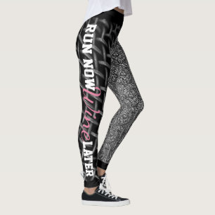 Leggings Exécuter maintenant vin plus tard
