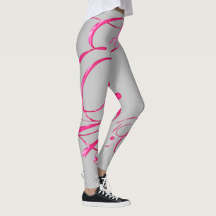 Leggings Exode 14:14 Légendes de ruban rose