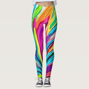 Leggings Explosion Abstraite