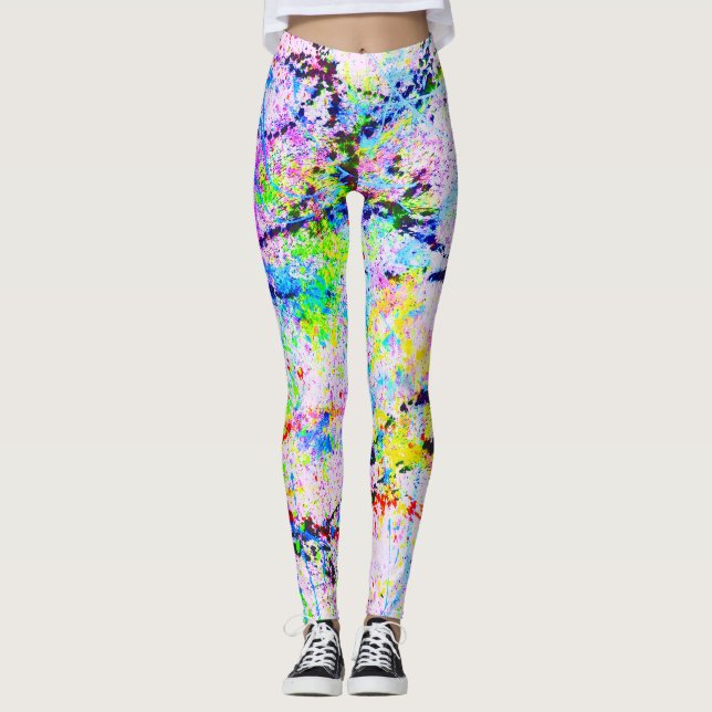 Leggings Explosion des couleurs (Devant)