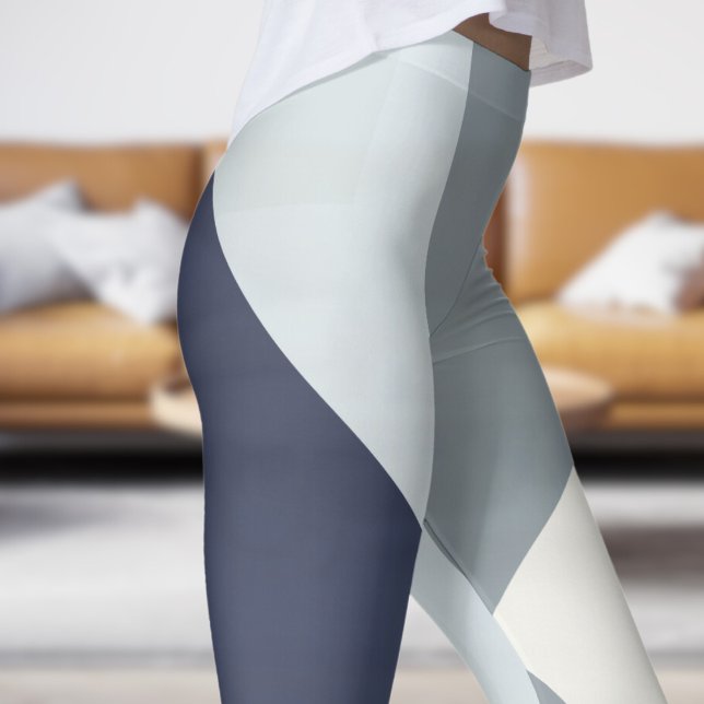 Leggings Fade gris étonnant Abstrait (Stunning Gray Fade Abstract Leggings)