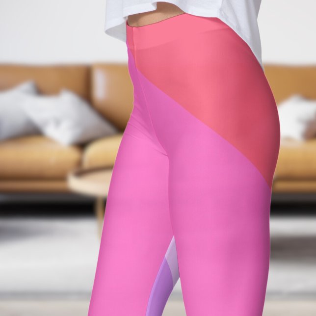 Leggings Fade rouge gras Abstrait (Bold Red Fade Abstract Leggings)