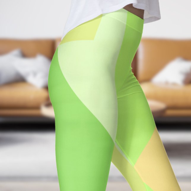 Leggings Fade verte étonnante Abstraite (Stunning Green Fade Abstract Leggings)
