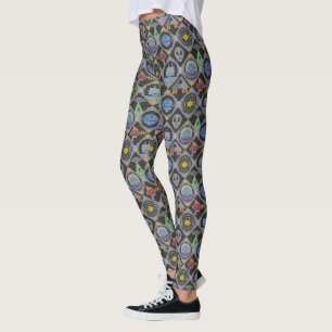 Leggings Fair Isle mignon Alien Motif de pull tricoté