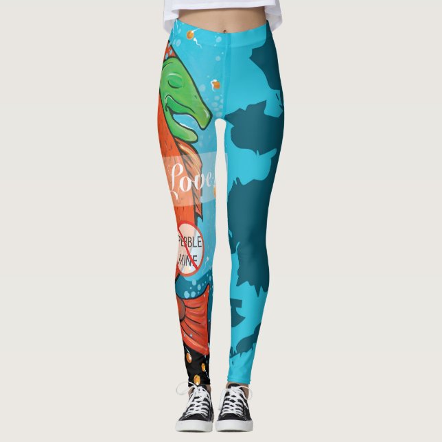 Leggings Faites l'amour, aucune mine de caillou (Devant)