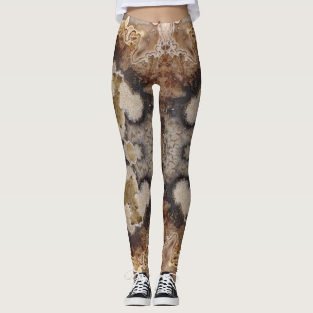 Leggings Fancy Crazy Lace Agate Rock Photo Conçu (Devant)