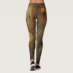 Leggings Fantaisie Vintage Alice au Pays des Merveilles
