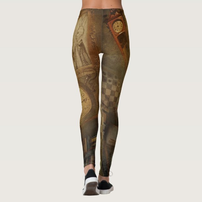 Leggings Fantaisie Vintage Alice au Pays des Merveilles (Dos)