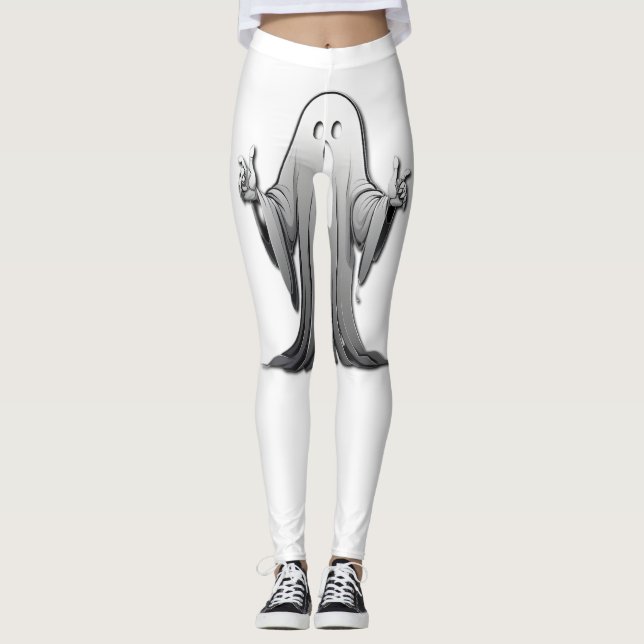 Leggings Fantôme déplaisant de Salem (Devant)