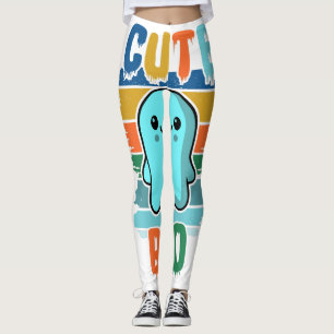 Leggings Fantôme d'Halloween Vintage rétro