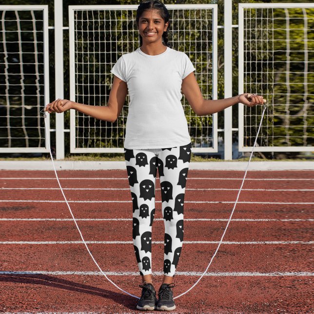 Leggings Fantôme d'horreur de minuit (Créateur téléchargé)