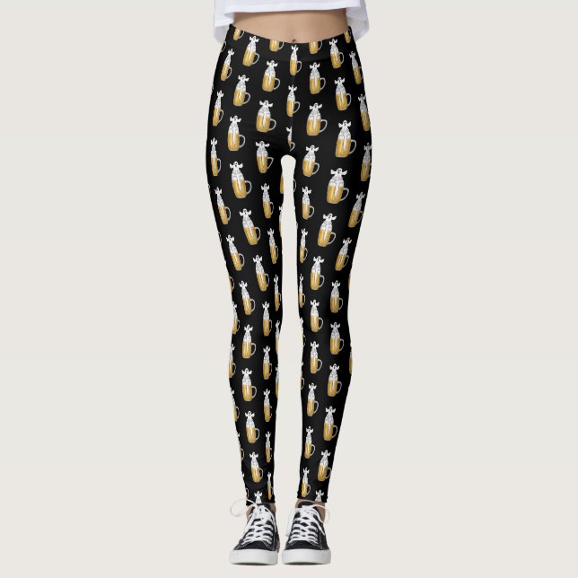Leggings Fantôme effrayant d'Halloween (Devant)