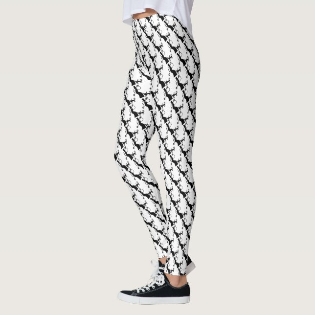 Leggings Fantômes et chats noirs (Gauche)