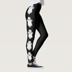 Leggings Fantômes Mignons Avec Différentes Expressions Hall
