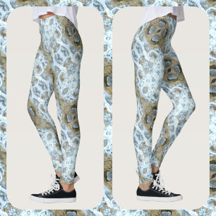 Leggings Fausse Dentelle Inspirée de la Nature