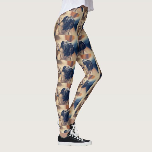 Leggings fauve de taureau français (Droite)