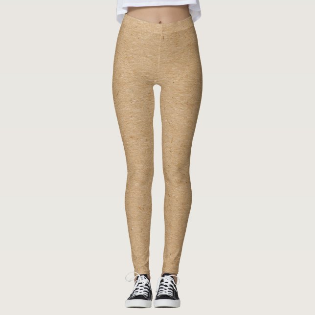 Leggings Faux Tan Cork Motif (Devant)