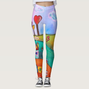 Leggings Fée colorée magique lunatique d'art d'amusement 