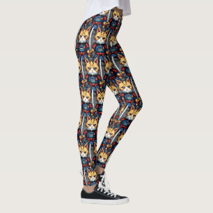 Leggings Feline Samurai Warrior