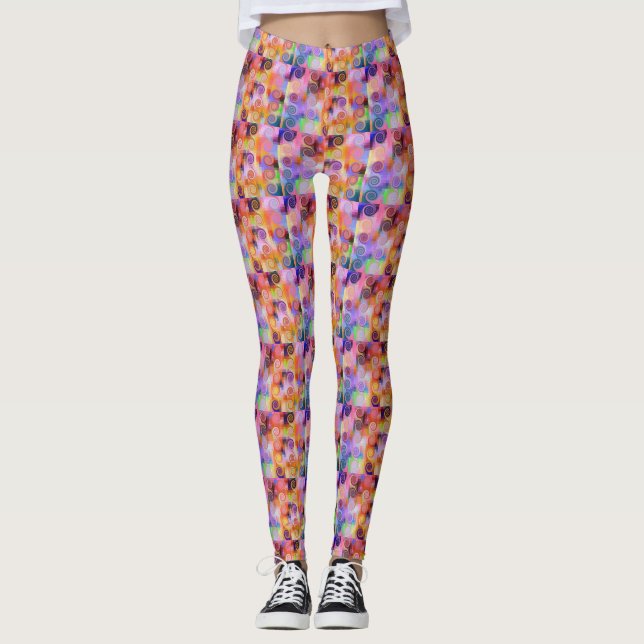Leggings féminin aux spirales (Devant)
