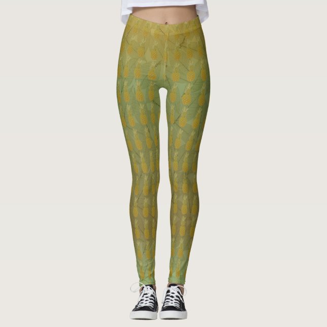 Leggings féminins ananas (Devant)