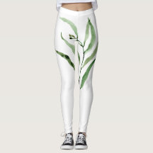 Leggings féminins avec un eucalyptus