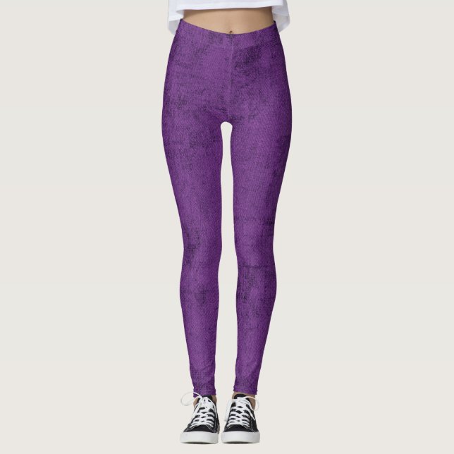 Leggings féminins de créatrice violette (Devant)