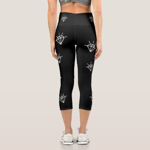 Leggings Femme "Black Diam's" Diamant Noir 