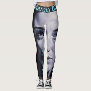 Leggings Femmes "Bleues Brianna" Au Charbon
