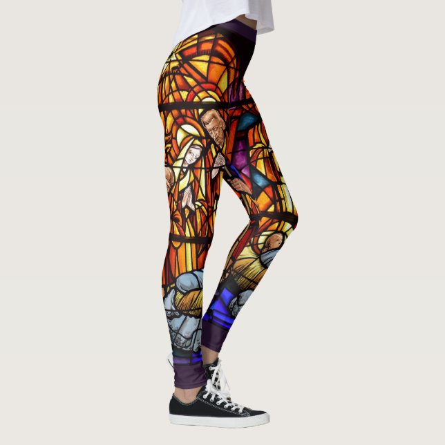 Leggings Fenêtre en verre tendu Noël Wow (Droite)