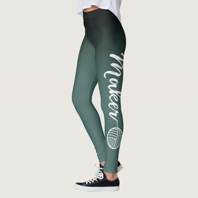Leggings Fer et artisanat Turquoise noir et foncé (Gauche)