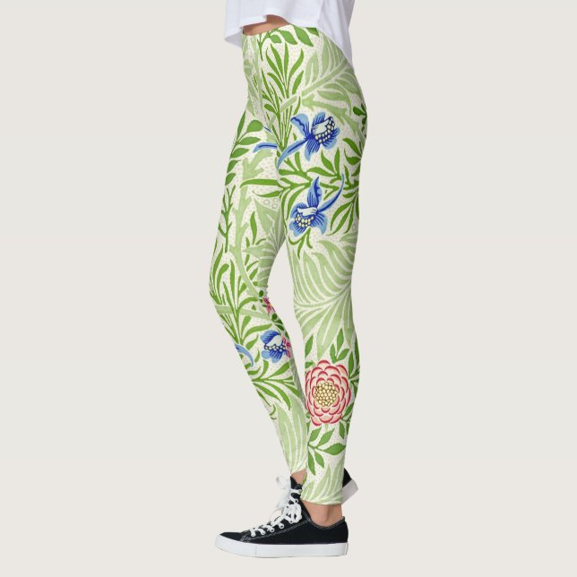 Leggings Fermes et fleurs tropicales William Morris Motif (Gauche)