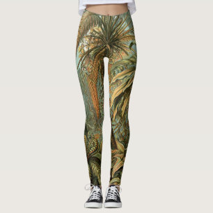 Leggings Ferns Palm Tree Antiquité Botanique Ferns Art