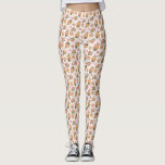 Leggings Festif Maison en pain d'épices Motif Noël blanc<br><div class="desc">Ajoutez un accent festif à votre tenue avec ces leggings de vacances. Elles sont décorées d'un motif de Noël aquarelle d'une maison de pain d'épices festive décorée de sucres de canne,  menthe poivrée,  bonbons,  etc. Ces leggings de Noël seront parfaits comme cadeau de Noël. Des éléments correspondants sont disponibles.</div>