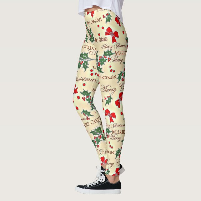 Leggings Festif Noël motif (Gauche)