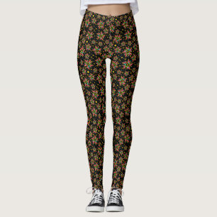 Leggings Festive Bright Merry Holiday Star
