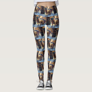 Leggings Fête de Noël du Bullmastiff
