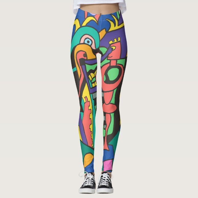 Leggings Fête de quartier (Devant)