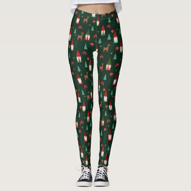 Leggings Fête des Gnomes de Noël (Devant)