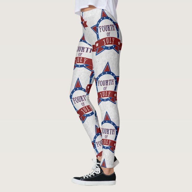 Leggings Fête du 4 juillet scintillante (Gauche)