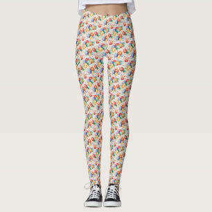 Leggings Fête Whimsical Conception de ballons colorés